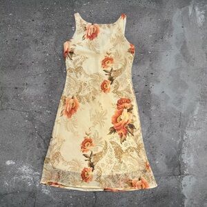Vintage 90s floral dress romantic minimal slip soft girl date night cottagecore